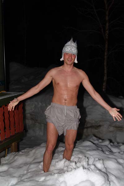 Hyttebesøk fra Tyskland - April 2005