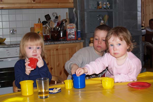 Hyttebesøk fra Tyskland - April 2005